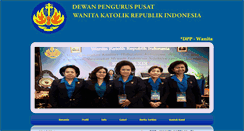 Desktop Screenshot of dpp-wanitakatolik-ri.com